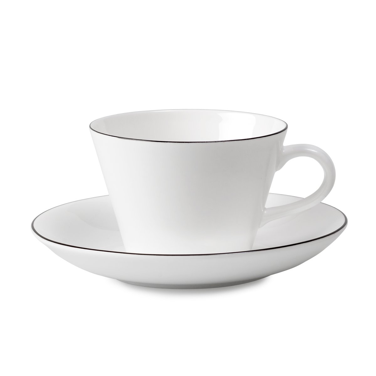 Gustavsbergs Porslinsfabrik Natur Kaffee-Set Kegel Kaffeetasse + Untersetzer
