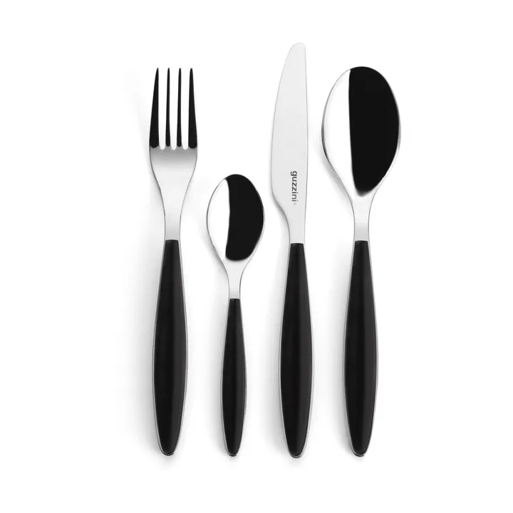 Feeling Besteckset - Black, 24-teilig - Guzzini