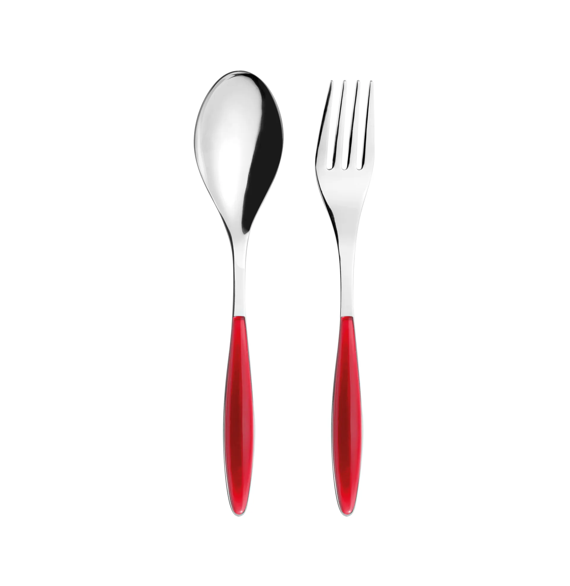 Feeling Servierbesteck, Clear red, 2-teilig Guzzini