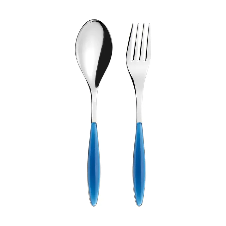 Feeling Servierbesteck - Mediterranean blue, 2-teilig - Guzzini