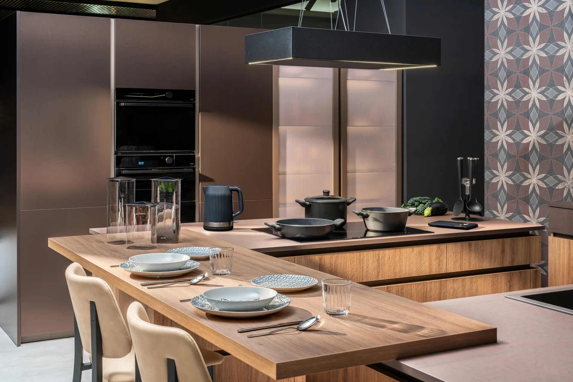 Sous chef elektrischer Wasserkocher, Navy blue Guzzini