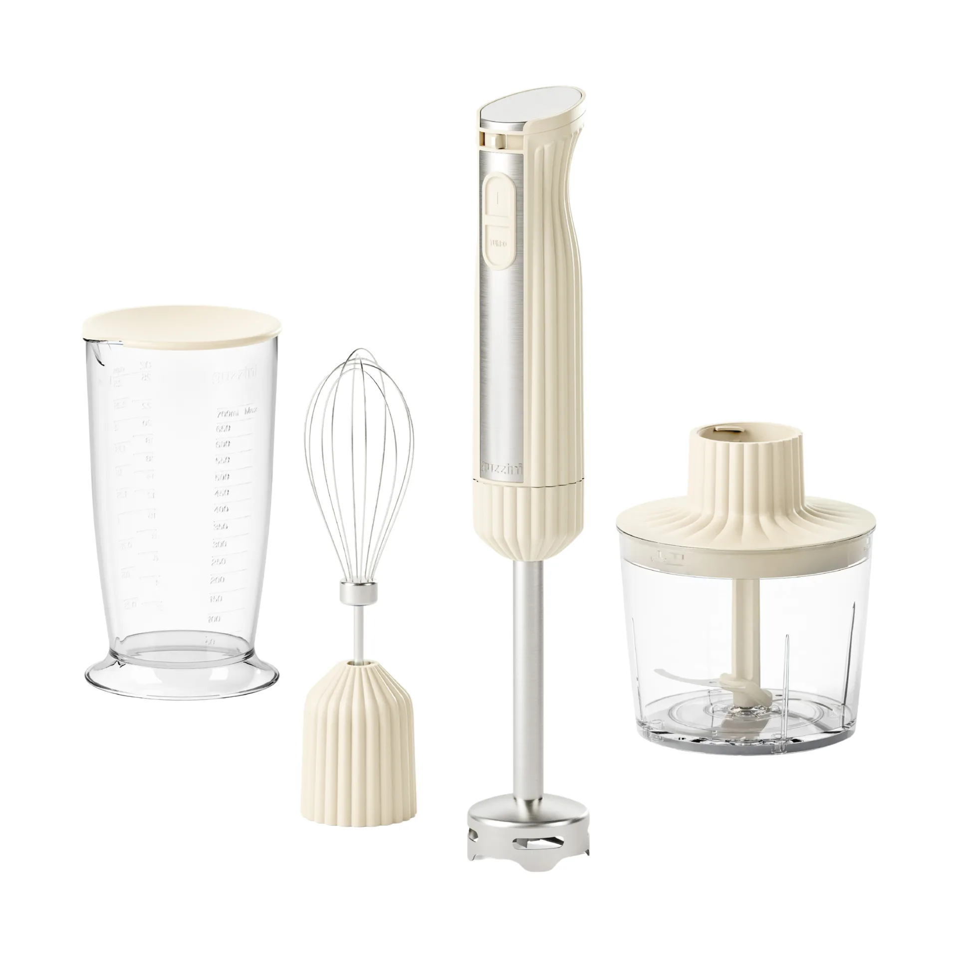 Sous chef Stabmixer, Cream, 4-teilig Guzzini