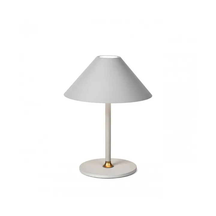 Hygge Akku Tischleuchte 19 cm, Hellgrau Halo Design