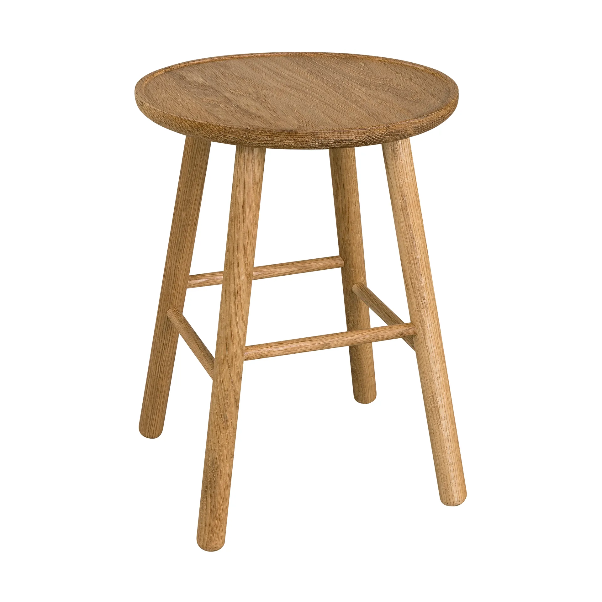ZigZag Hocker 47cm, Eiche geölt Hans K