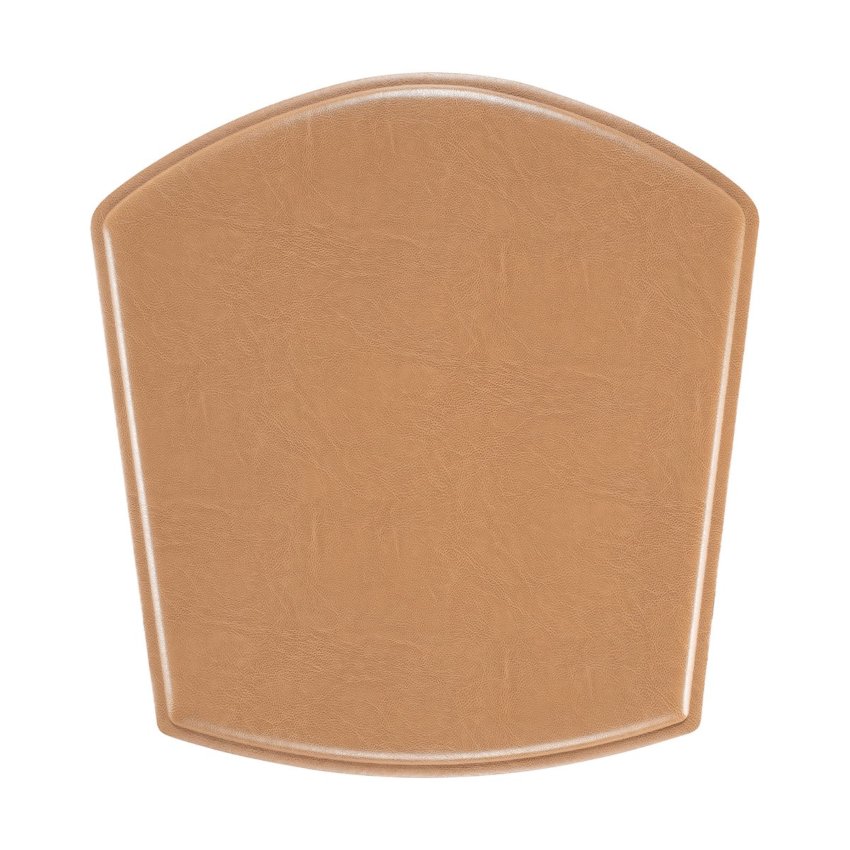 Hans K ZigZag Kissen Stuhl Bonded Leder camel