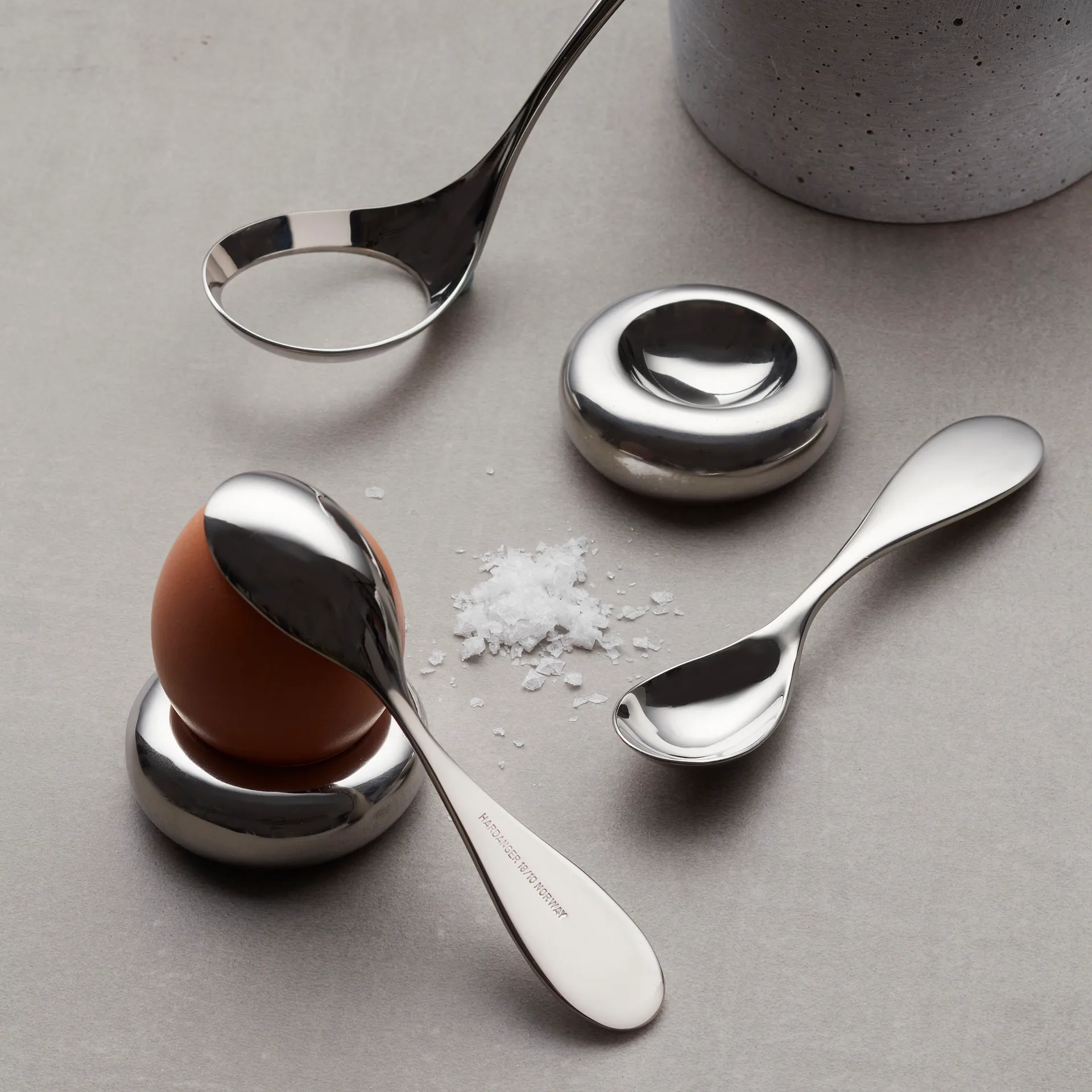 Hardanger Eierbecher, Edelstahl Hardanger Bestikk