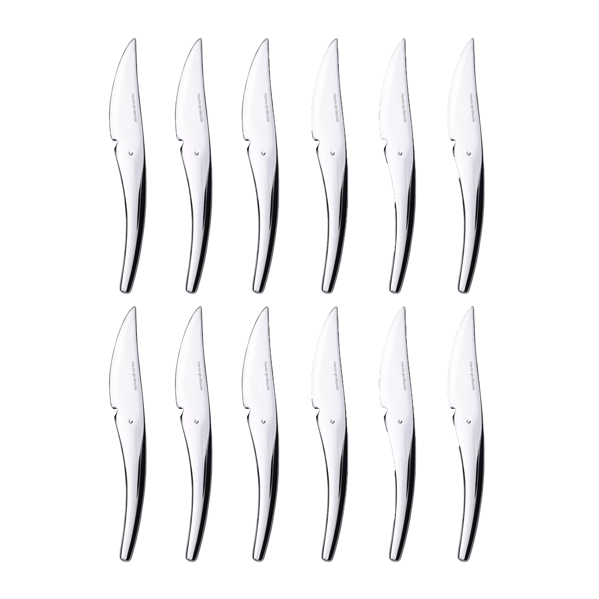 Hardanger Bestikk Hardanger Frühstücksmesser 12er Pack Edelstahl