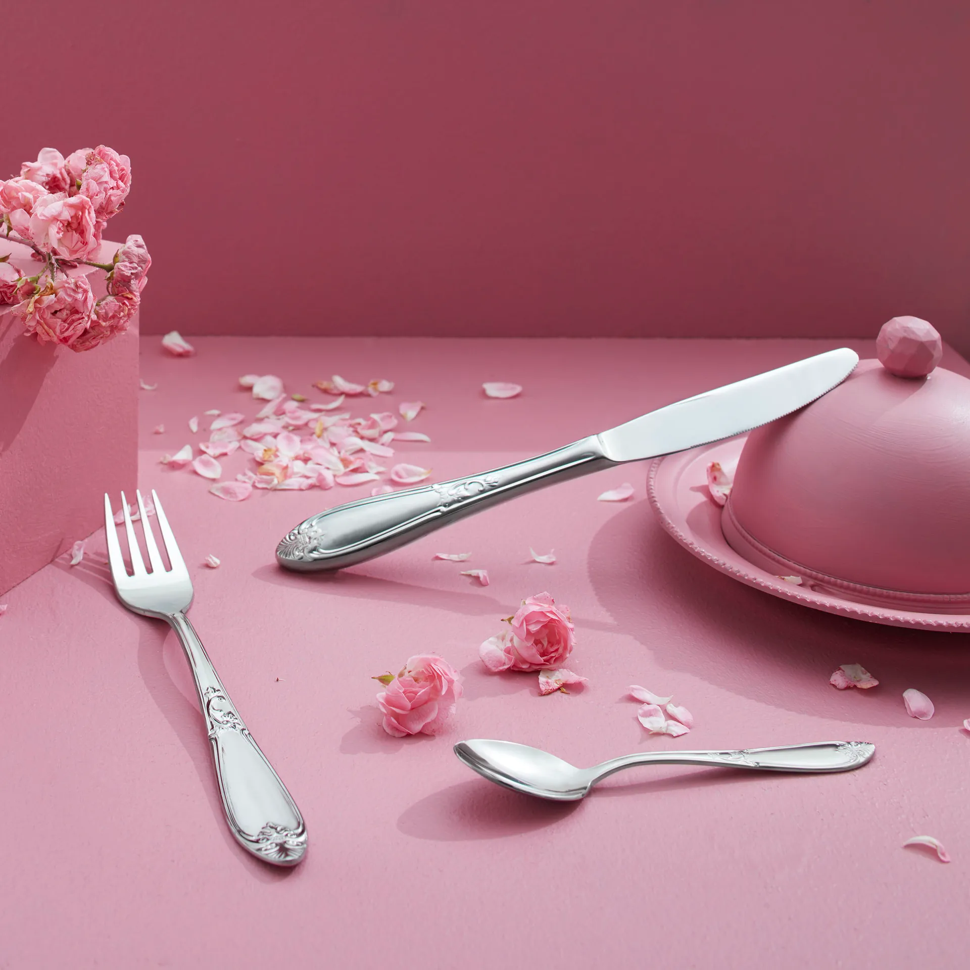 Nina Besteck 24 Teile, Edelstahl Hardanger Bestikk