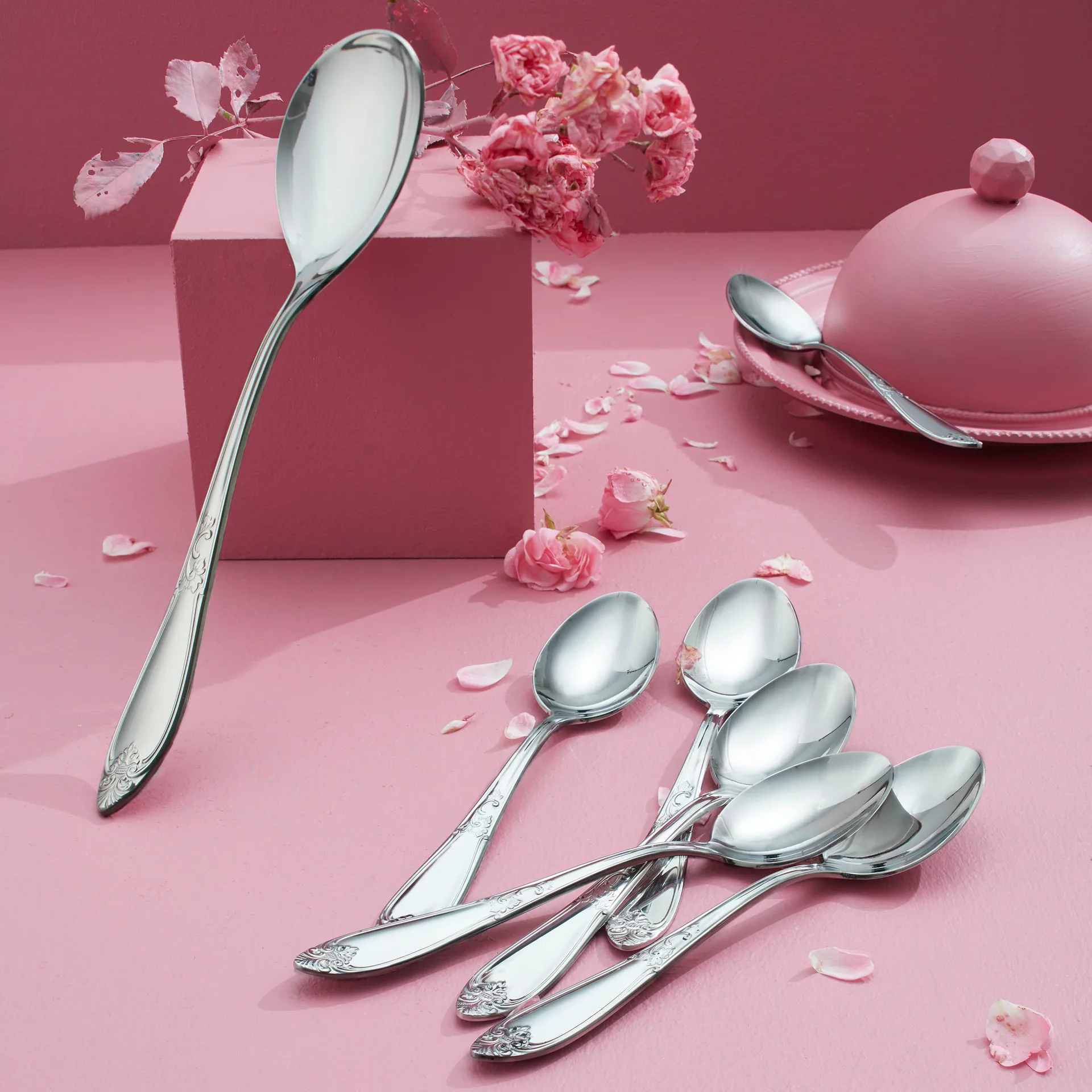 Nina Salat-Set 2 Teile, Edelstahl Hardanger Bestikk