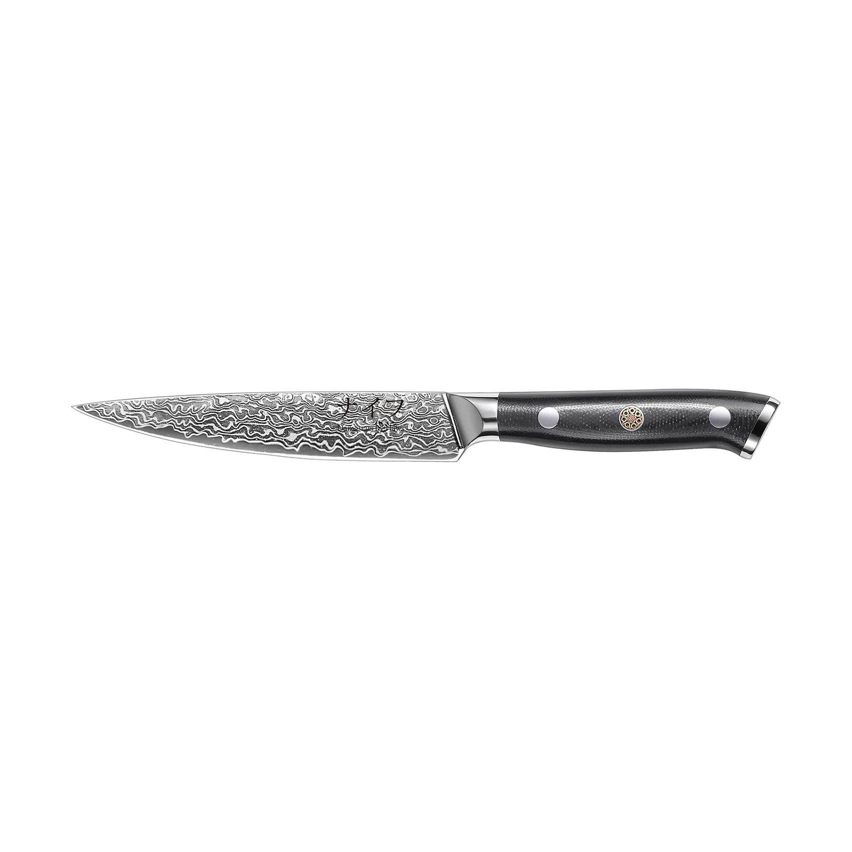 Damascus By Hâws Universalmesser 23,6 cm, Schwarz-rostfreier Stahl Hâws