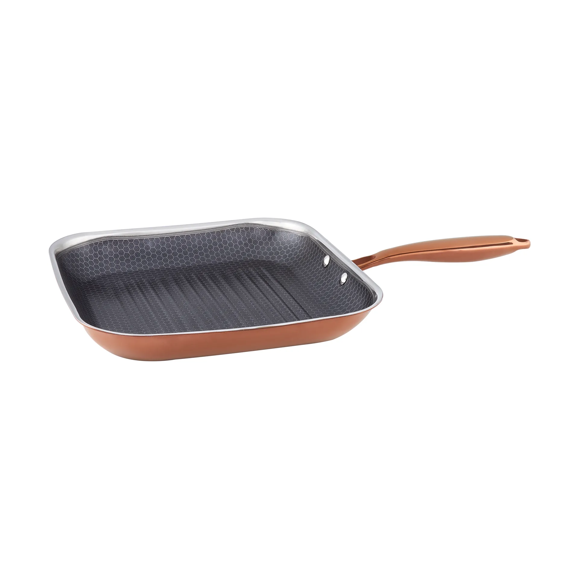 Hâws Santo Grillpfanne Hybrid-Coating 28 cm, Rose Gold Hâws