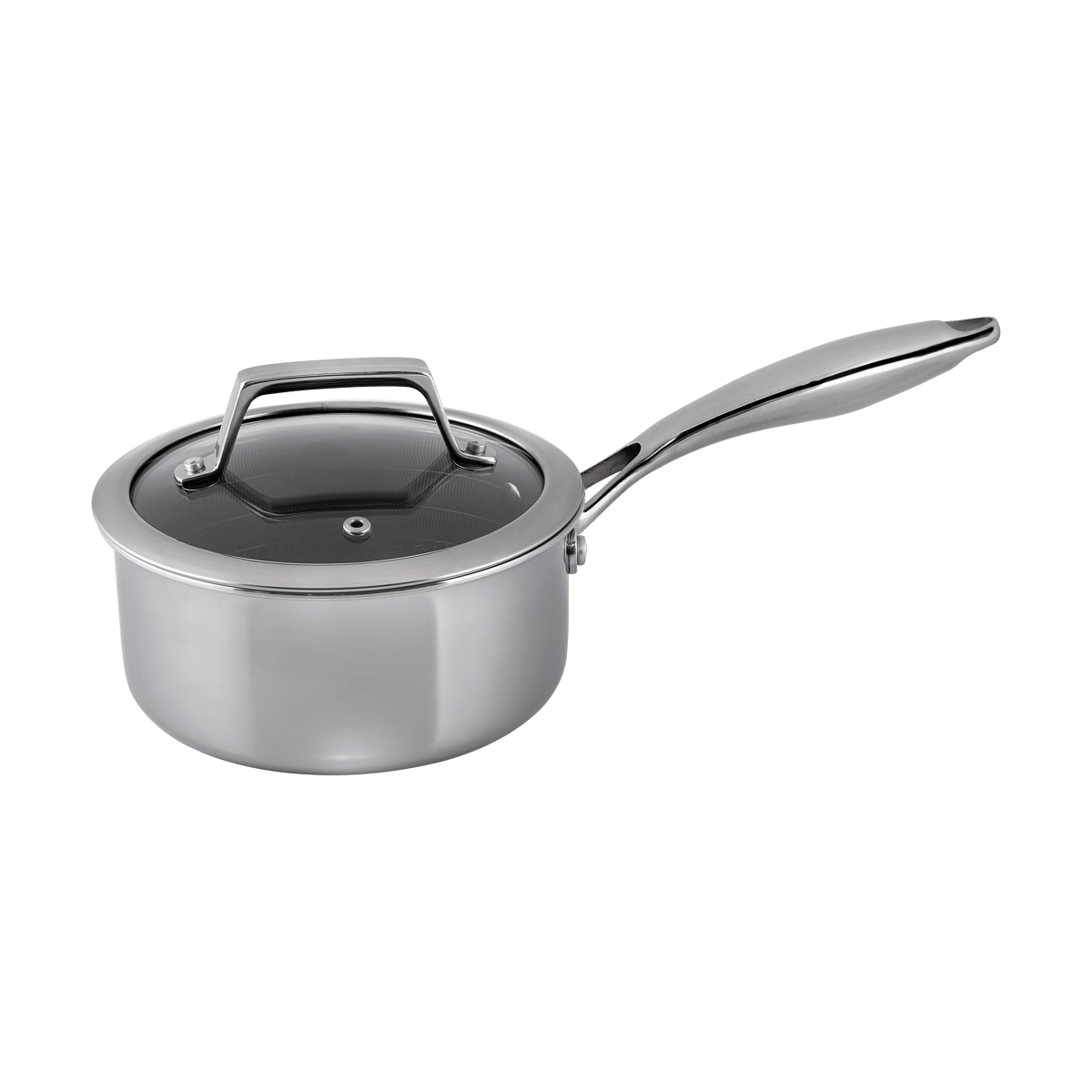 Hâws Hâws Santo Hybrid Coating Kochtopf mit Deckel 1,5 L Edelstahl