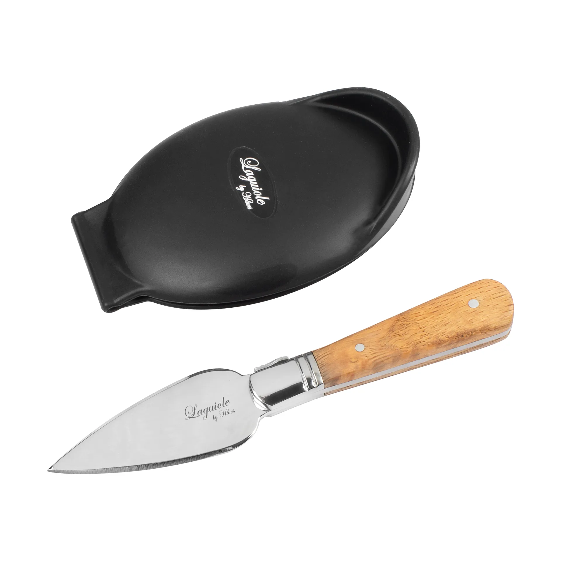 Laguiole by Hâws Austernset 2-teilig, Olivholz-Edelstahl Hâws