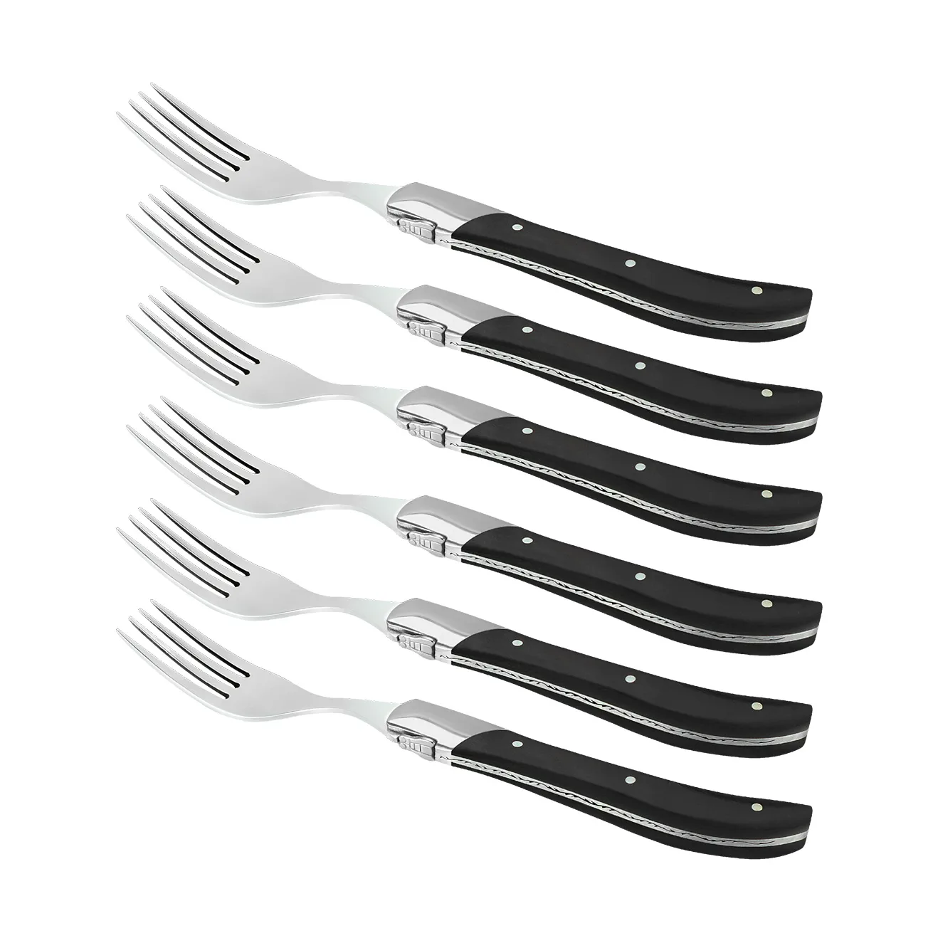 Laguiole By Hâws Grillmesser 6-pack, Black Wood Hâws