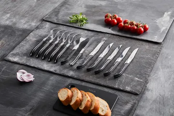 Laguiole By Hâws Grillmesser 6-pack - Black Wood - Hâws