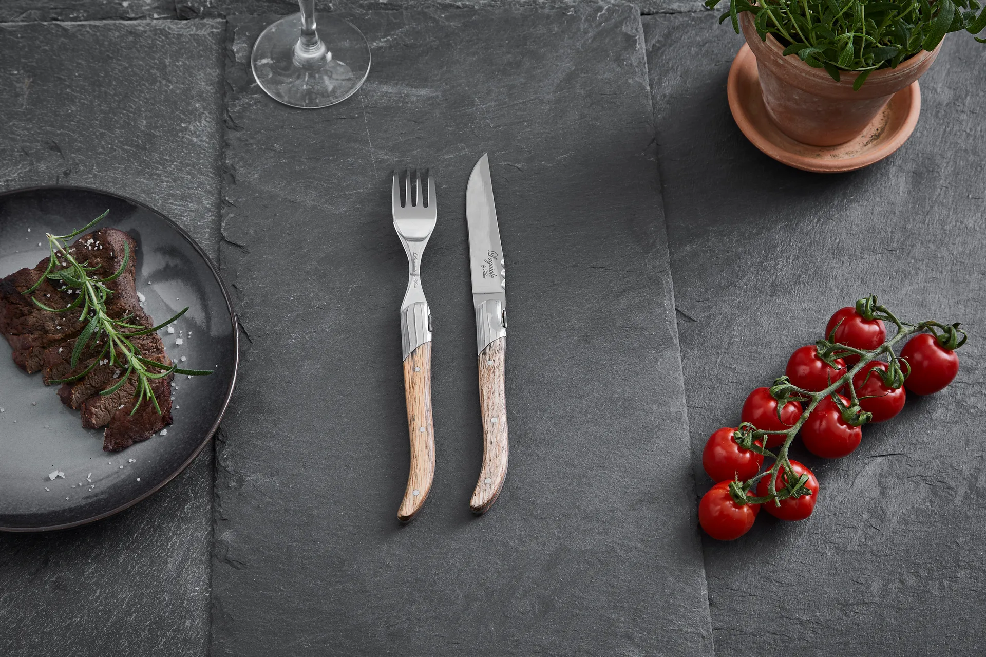 Laguiole By Hâws Grillmesser 6-pack, Oak Hâws