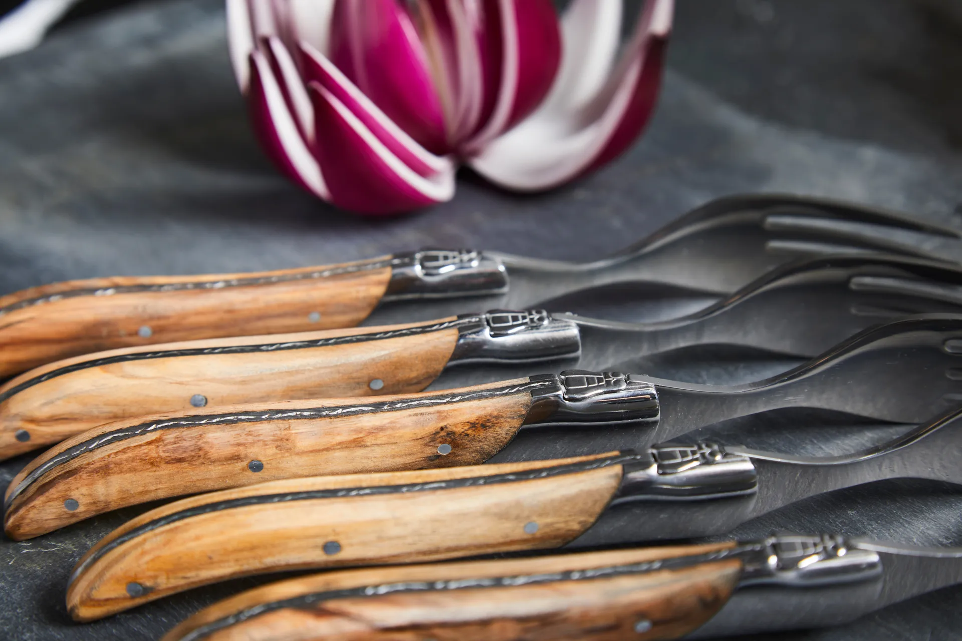 Laguiole By Hâws Grillmesser 6-pack, Olive Hâws