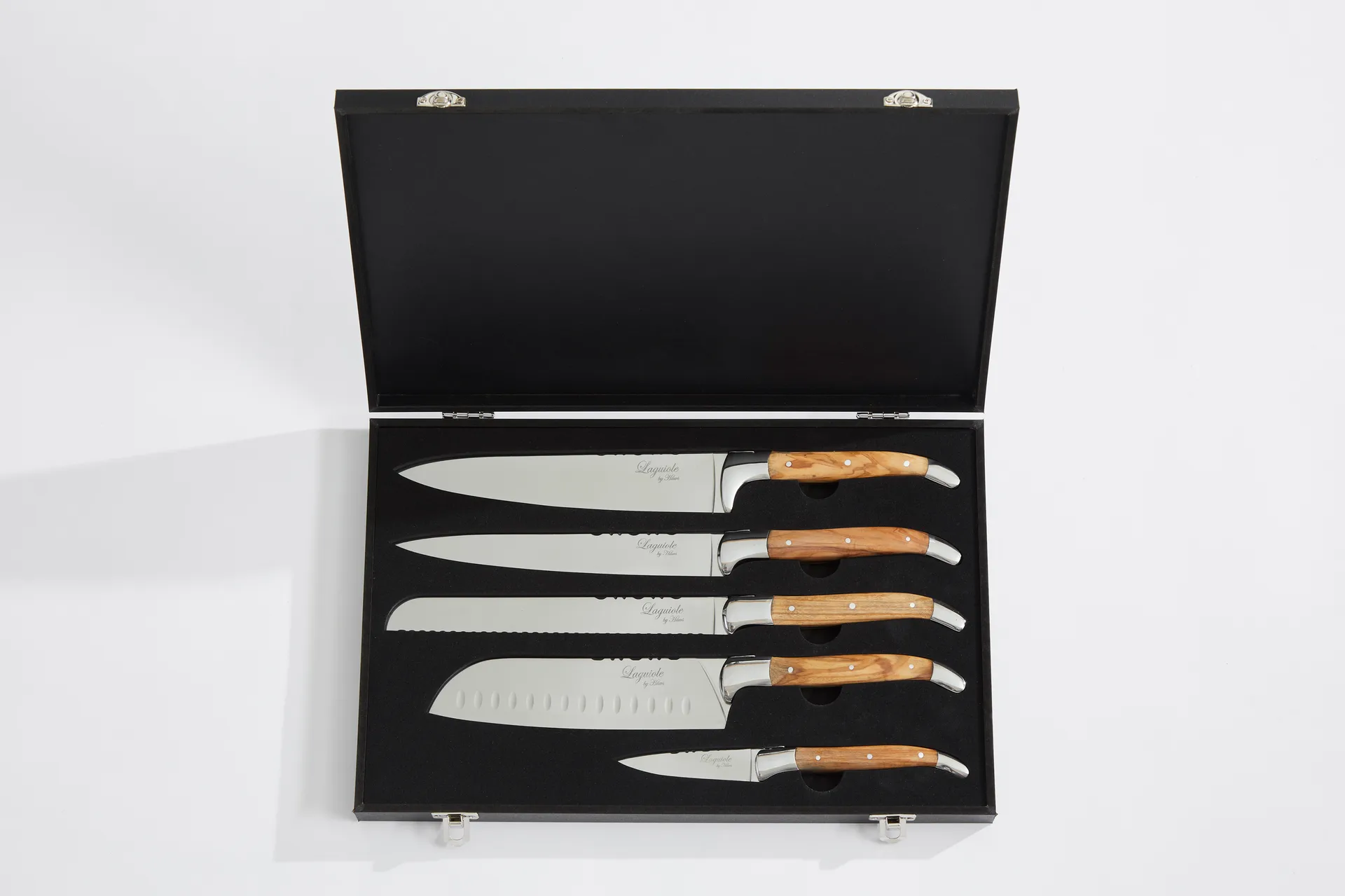 Laguiole By Hâws Kochmesser-Set 5-teilig, Olive Hâws