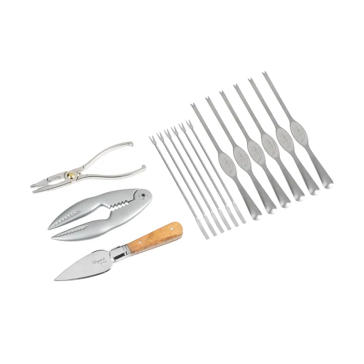 Laguiole by Hâws Meeresfrüchte-Set 15-teilig - Olivholz-Edelstahl - Hâws