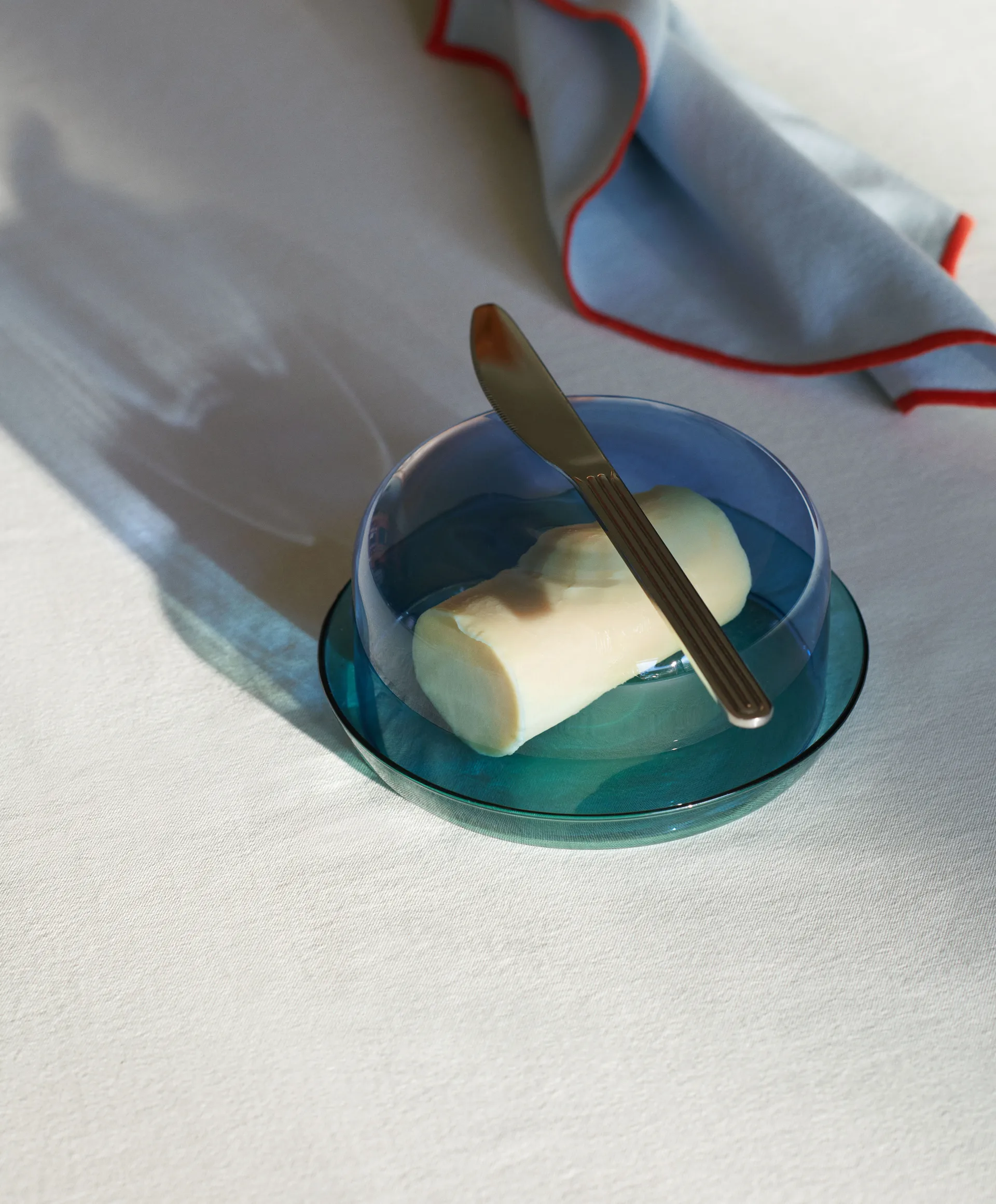 2-in-1 Servierset Schale und Teller, Light blue-aqua HAY