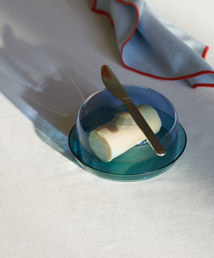 2-in-1 Servierset Schale und Teller, Light blue-aqua HAY
