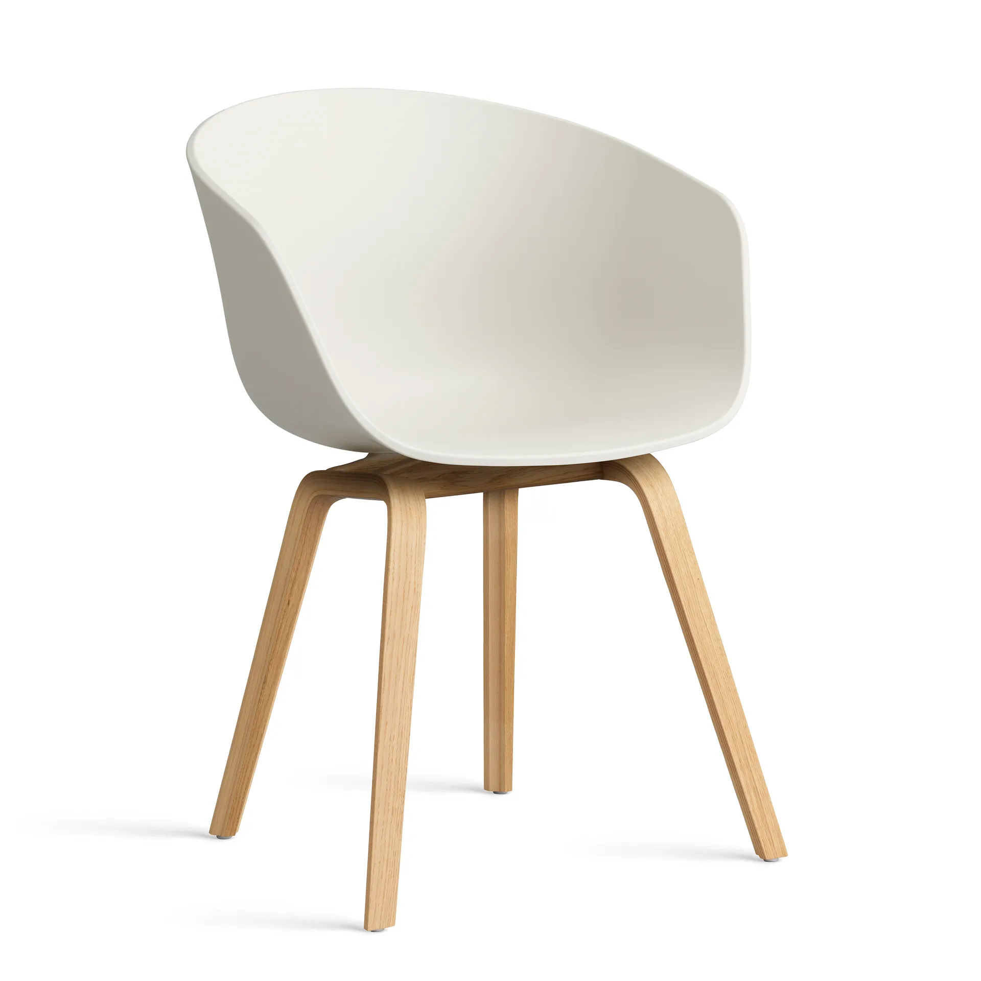 About a Chair 22 2.0 Stuhl, Melange cream-lackiertes Eichen­gestell HAY