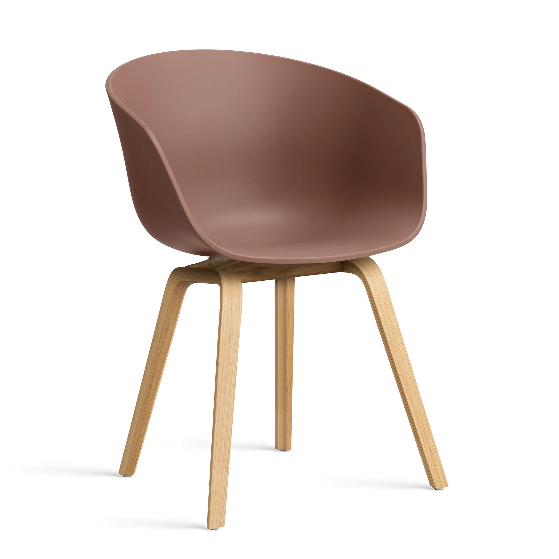 About a Chair 22 2.0 Stuhl, Soft brick-lackiertes Eichen­gestell HAY