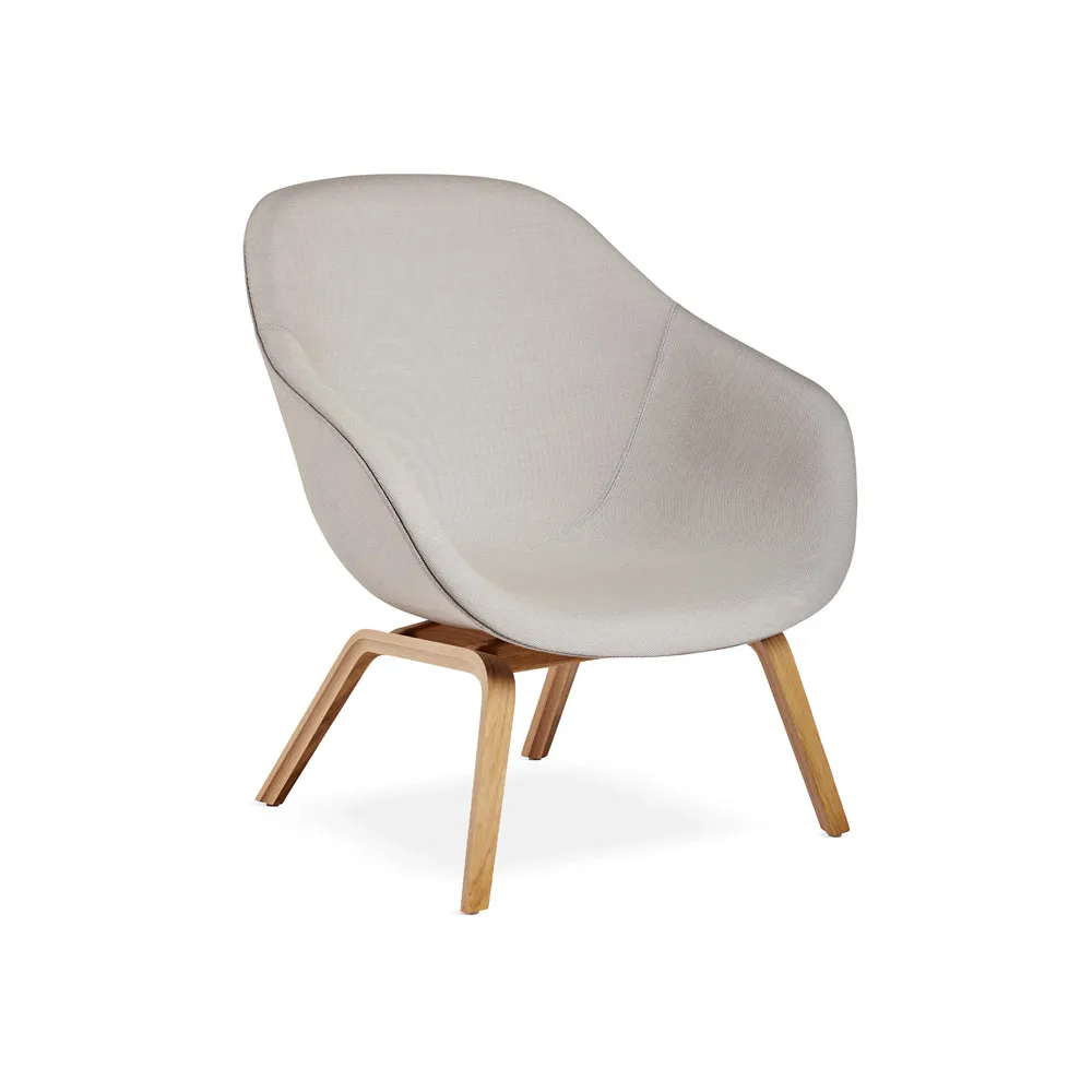 About a Lounge 83 Loungesessel, Steelcut trio 105 grey melange-Eiche hell HAY