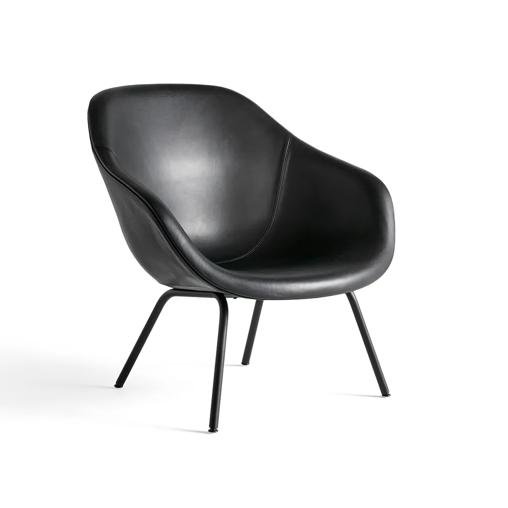 About a Lounge 87 Sessel, Sense black-schwarzes Stahlgestell HAY