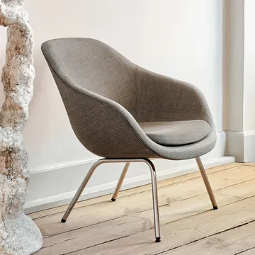 About a Lounge 87 Sessel - Sense black-schwarzes Stahlgestell - HAY