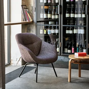 About a Lounge 87 Soft Sessel - Lola yellow-schwarzes Stahlgestell - HAY