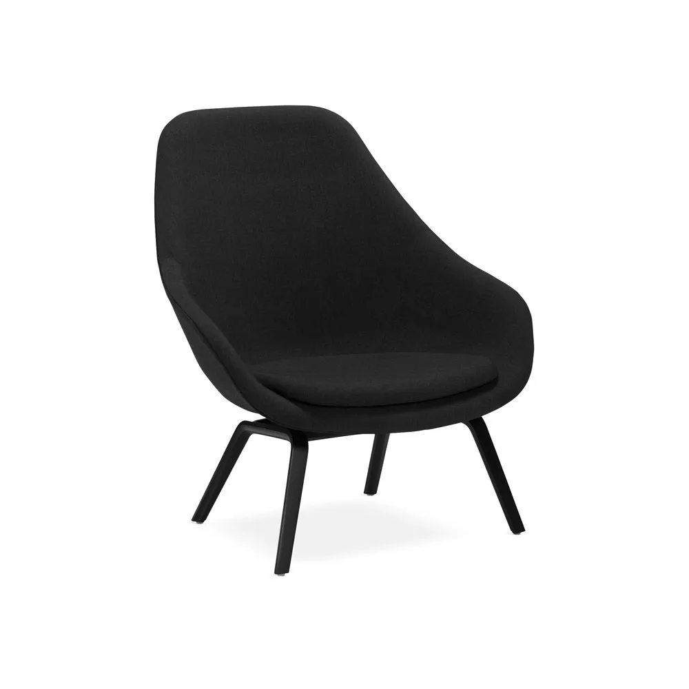 About a Lounge 93 Sessel, Remix 183 black-schwarz Eichenbeine HAY
