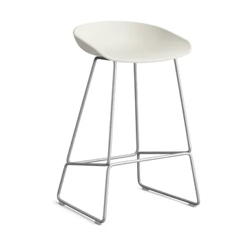 About a Stool 38 Low Barhocker 2.0 - Melange cream-Edelstahlgestell - HAY