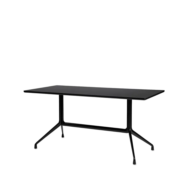 About a Table 10 Esstisch - Black linoleum-160x80 cm-schwarzes Gestell - HAY
