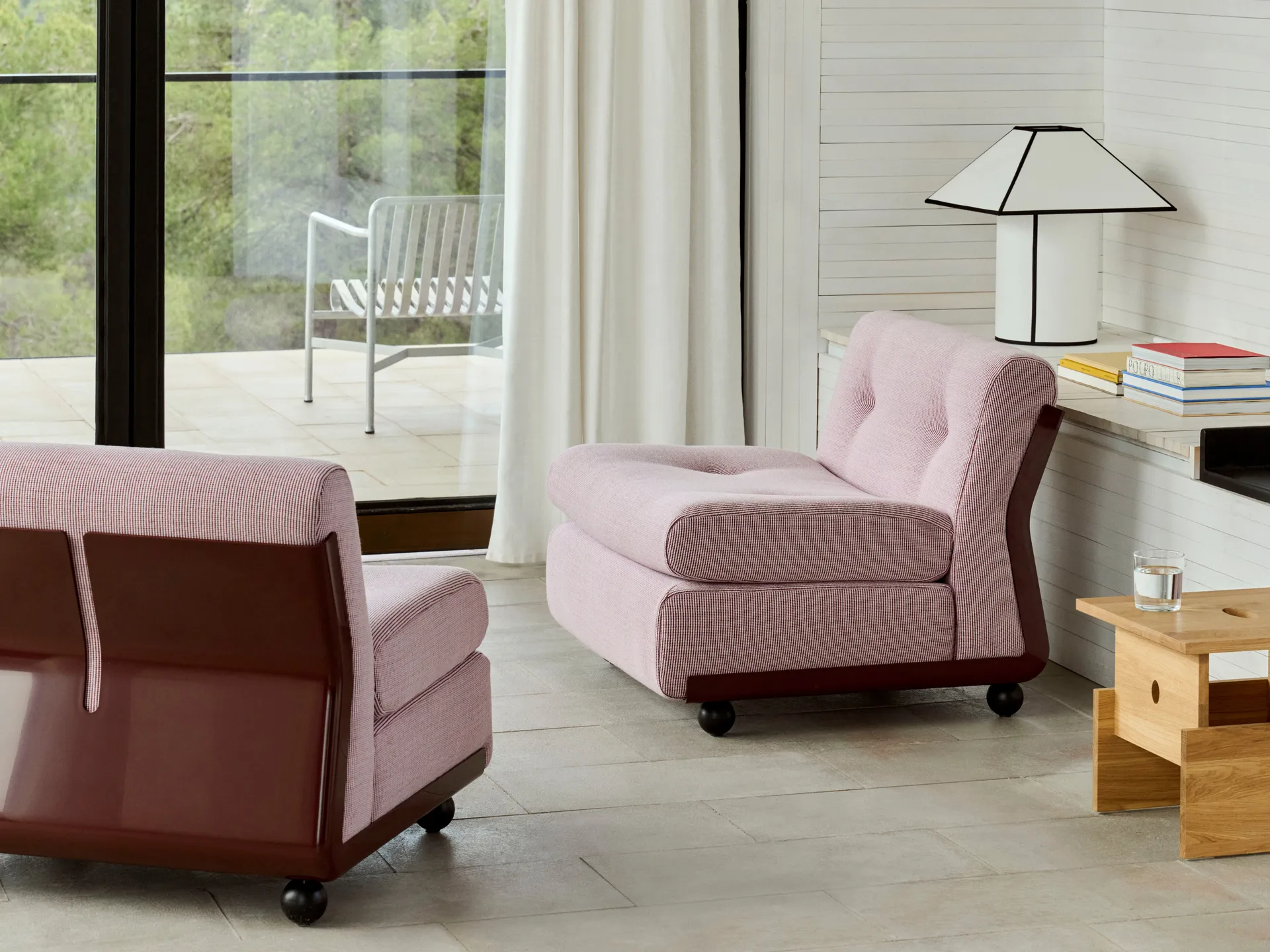 Amanta Sofamodul, Burgundy red-yuma 1851, 1-sitzig/Sessel HAY