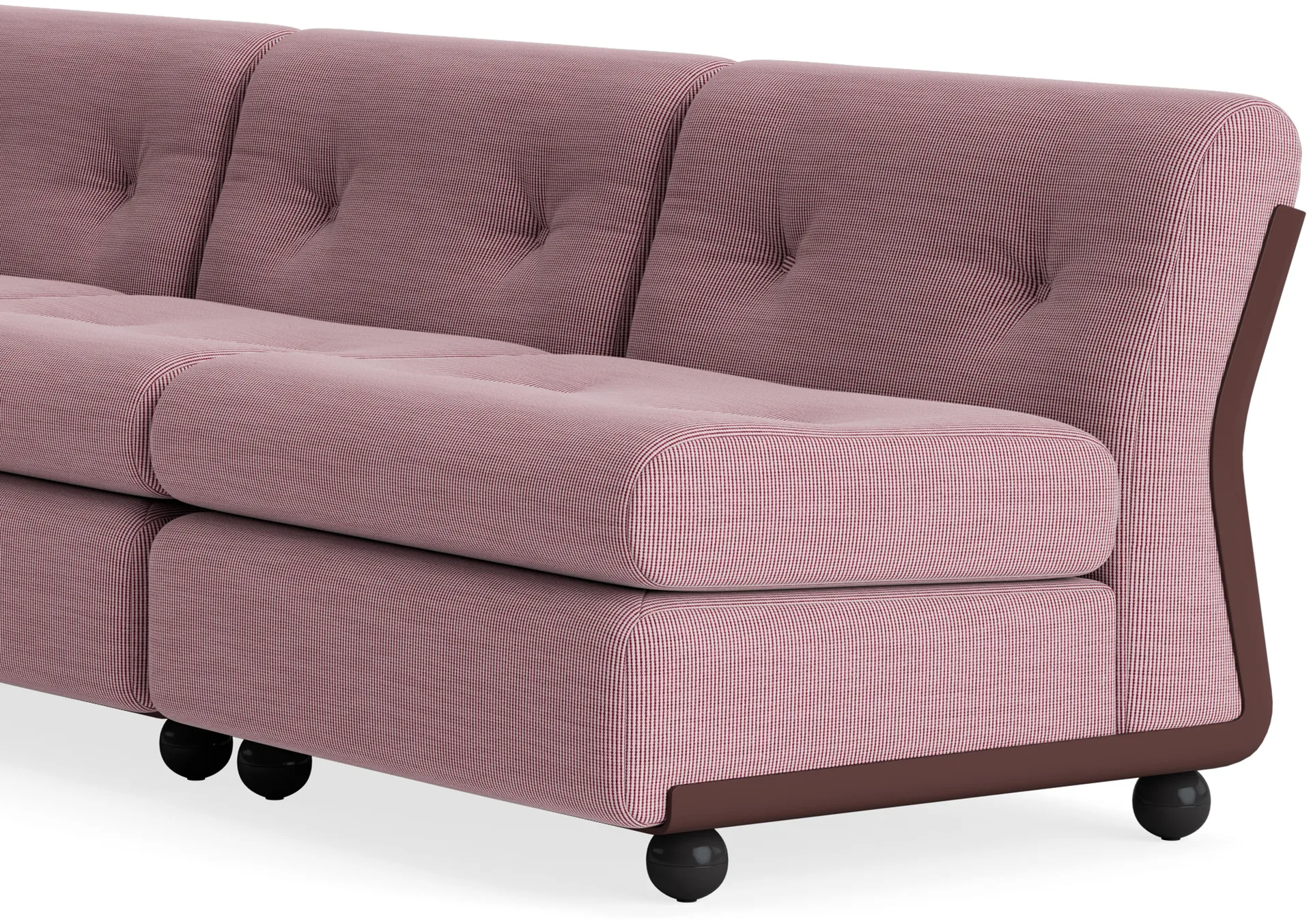 Amanta Sofamodul, Burgundy red-yuma 1851, 3-sitzig HAY