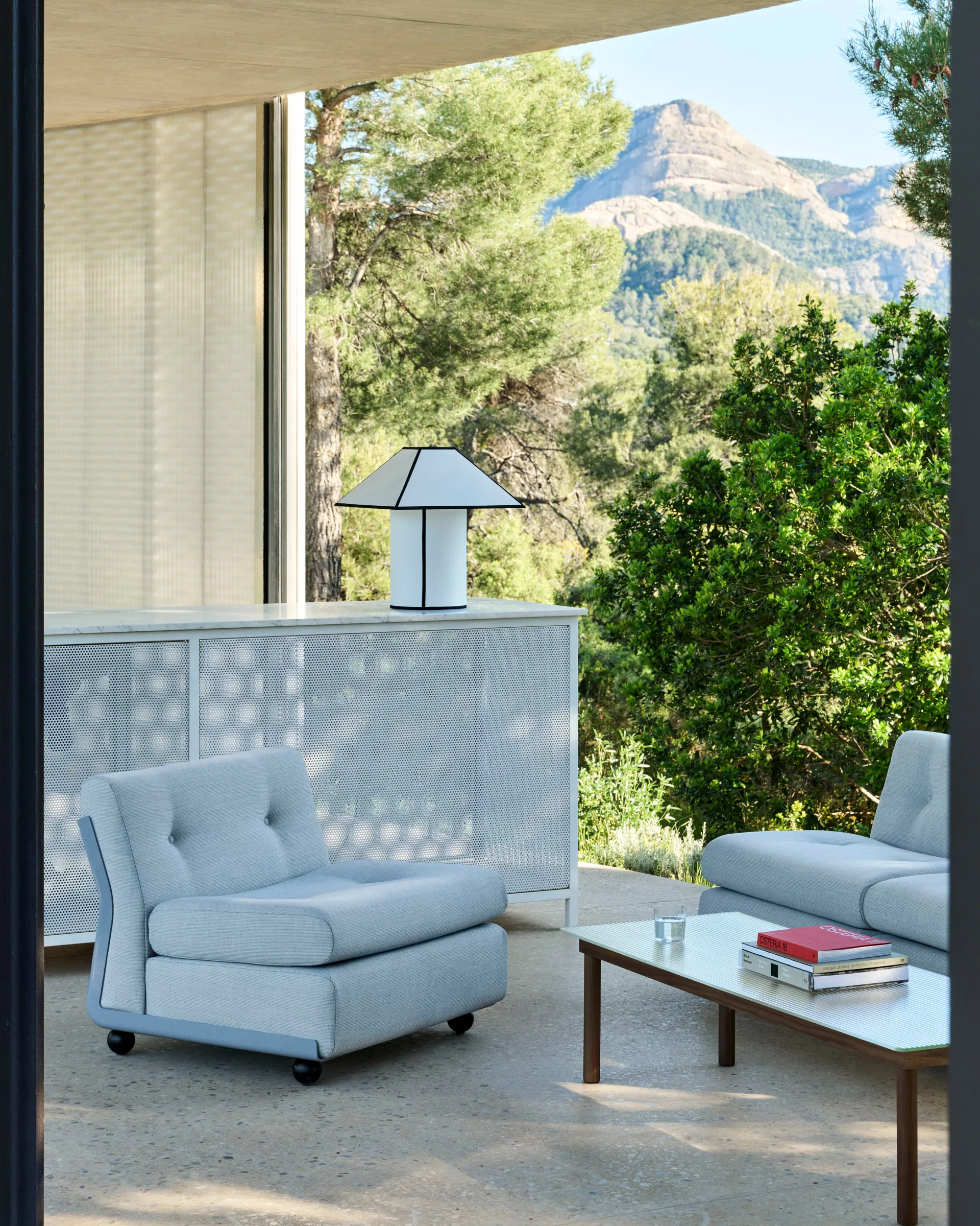 Amanta Sofamodul, Frost blue-naveli 723, 1-sitzer/Sessel HAY