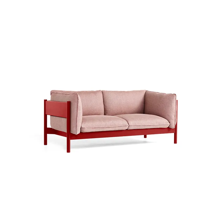 Arbour ECO 2-Sitzer Sofa - Re-wool 648 Multi-Weinrot Buche - HAY