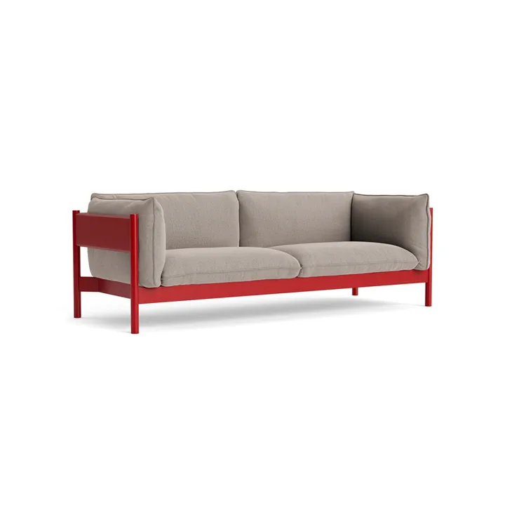Arbour ECO 3-Sitzer Sofa - Beige-weinrot Buche - HAY