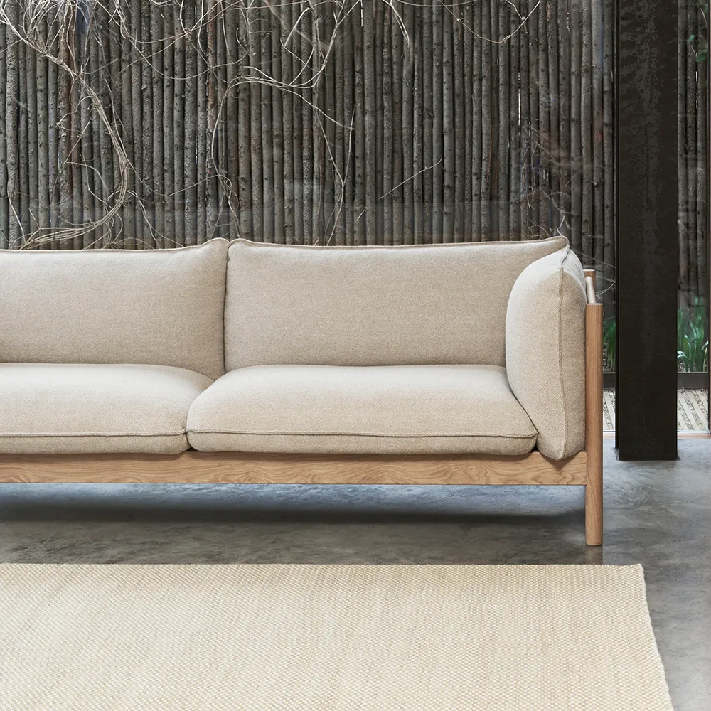 Arbour ECO 3-Sitzer Sofa, Beige-weinrot Buche HAY