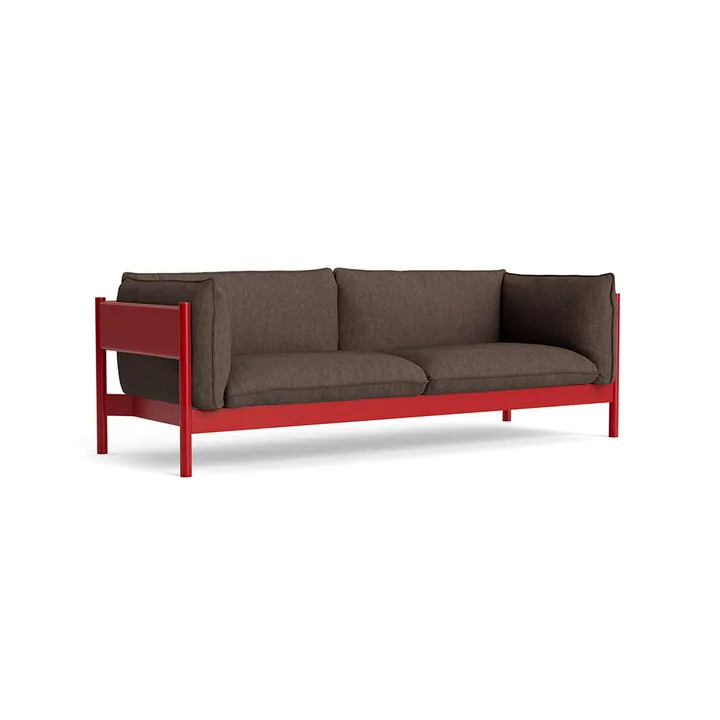 Arbour ECO 3-Sitzer Sofa - Brown melange-weinrot Buche - HAY