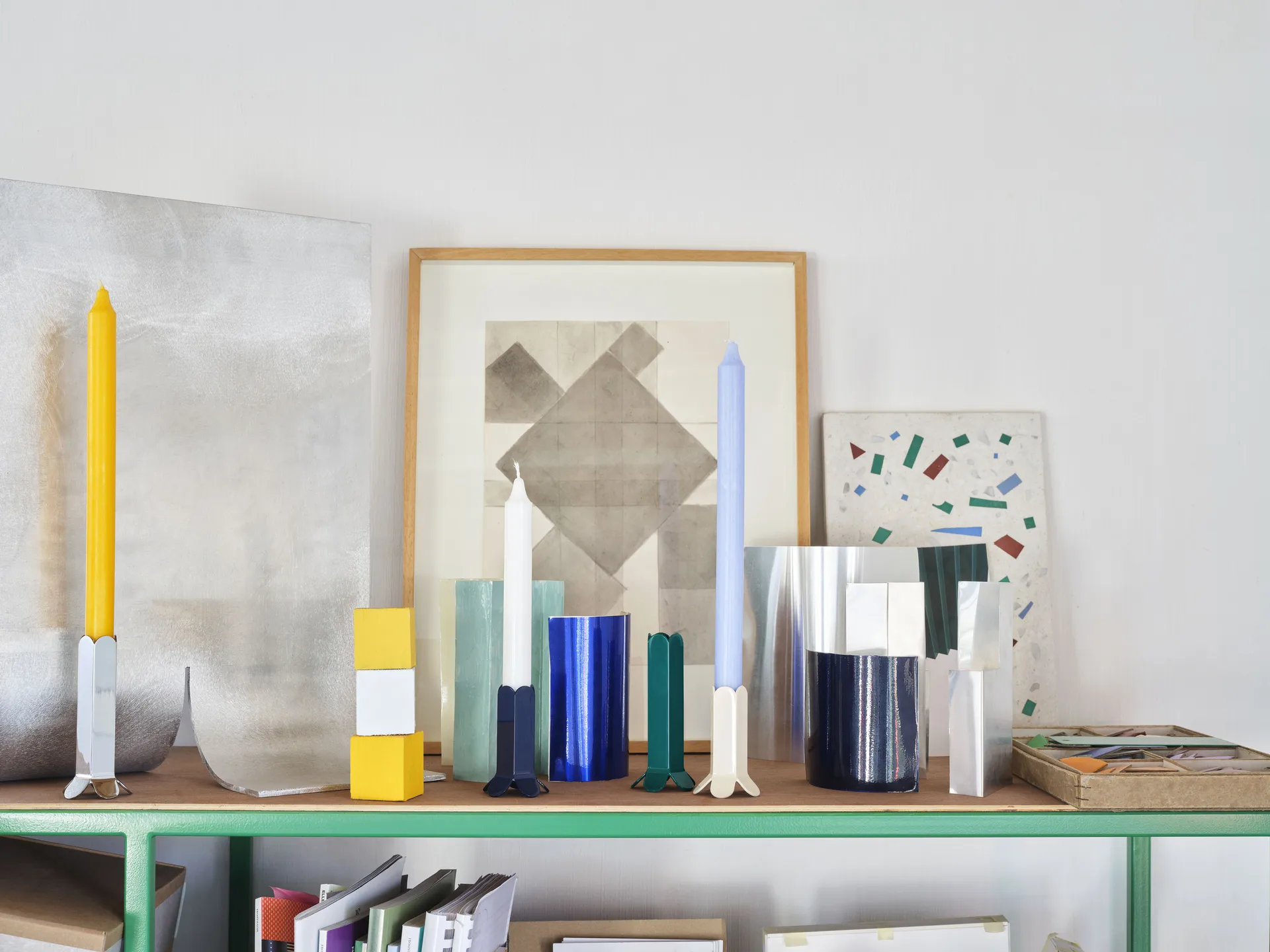 Arcs Kerzenhalter 9cm, Dark blue HAY