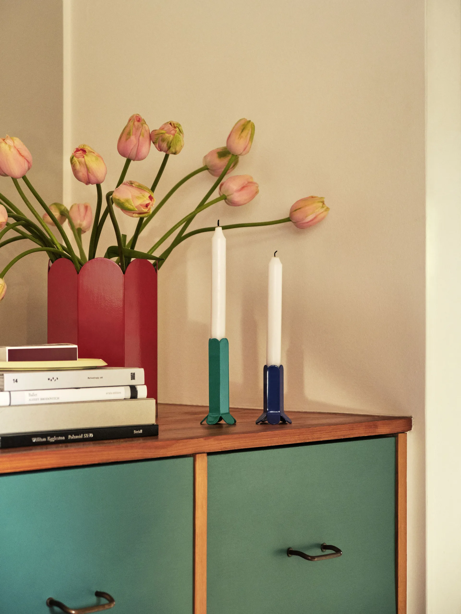 Arcs Kerzenhalter 9cm, Dark blue HAY