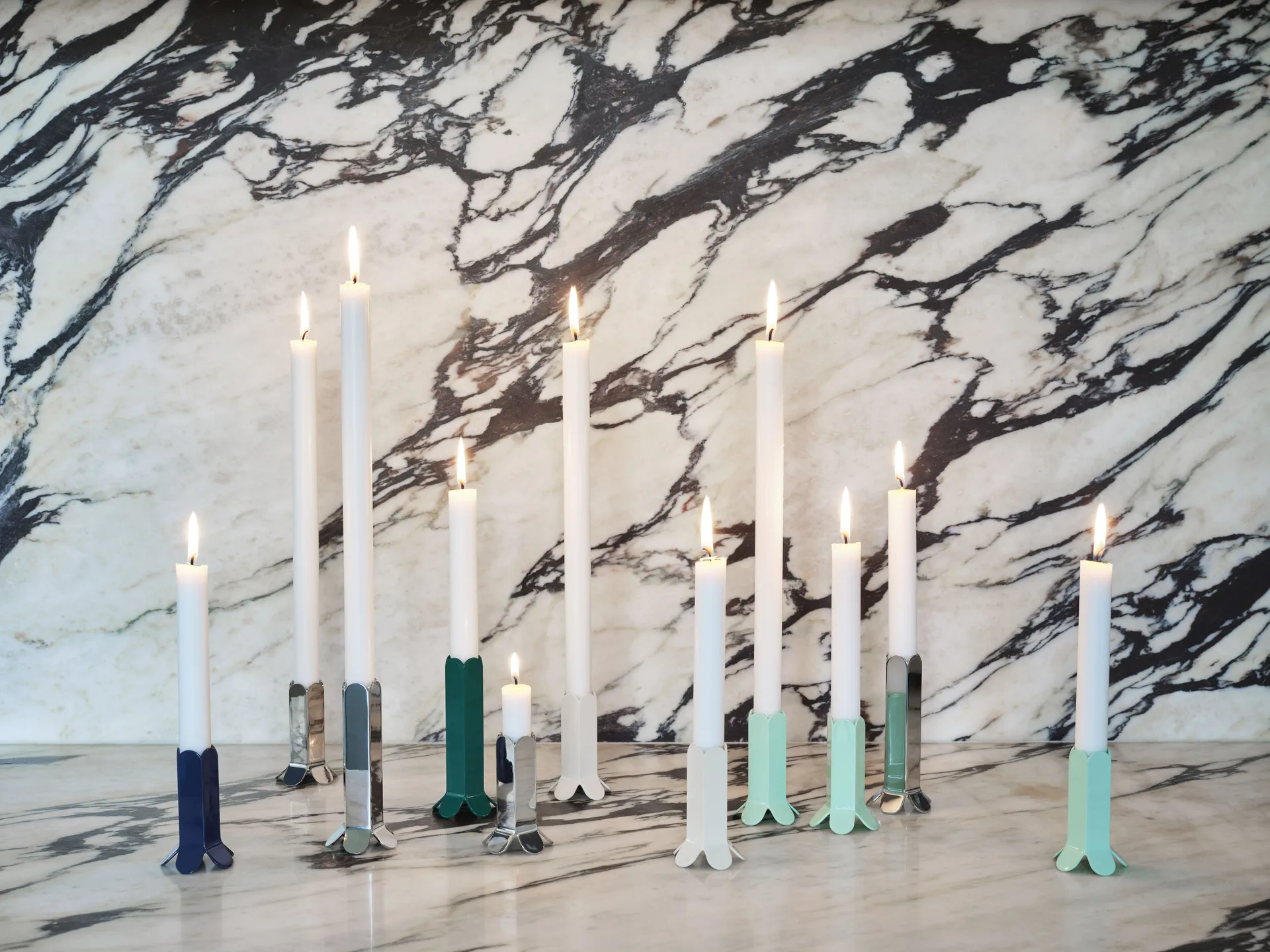 Arcs Kerzenhalter 9cm, Mirror HAY