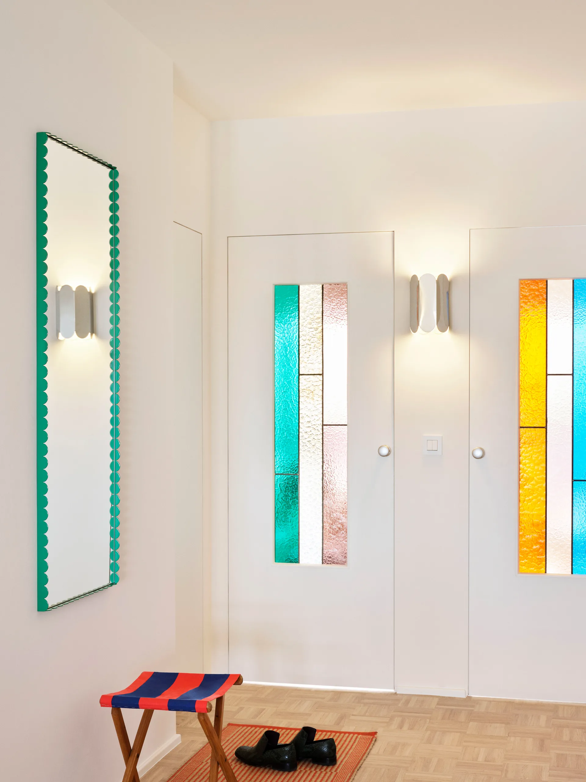 Arcs Mirror Rectangle M Spiegel 50 x 133,5cm, Green HAY