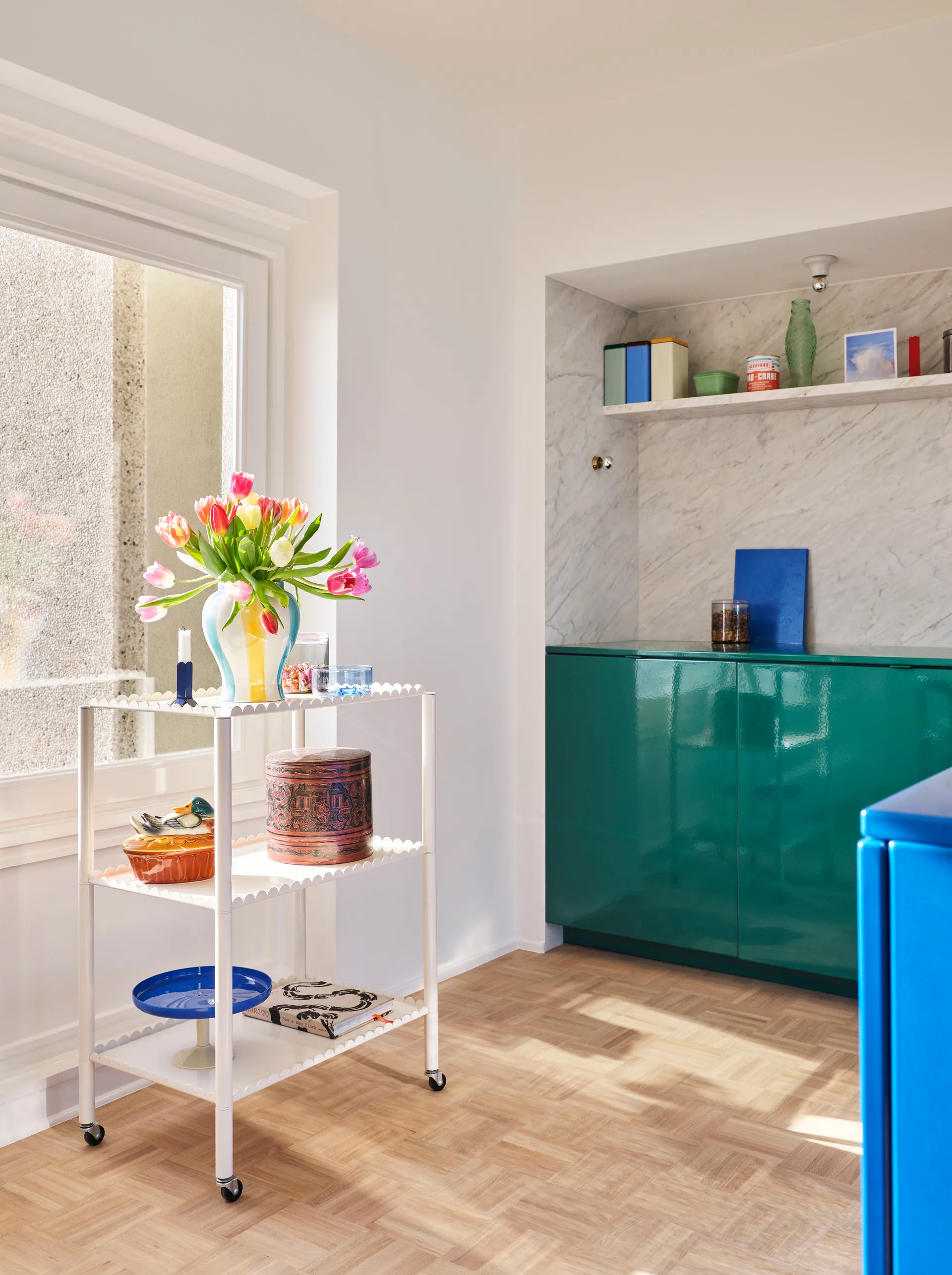 Arcs Trolley High Servierwagen, Eggshell HAY