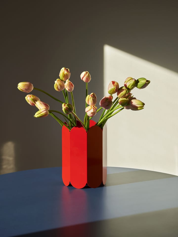 Arcs Vase 25cm - Red - HAY