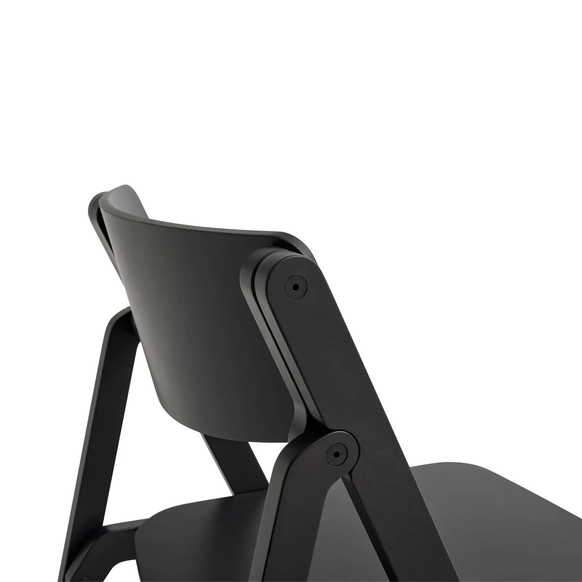 Backflip Chair Stuhl, Anthrazit lackierte Buche HAY