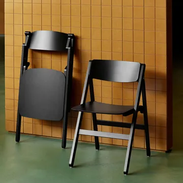 Backflip Chair Stuhl - Anthrazit lackierte Buche - HAY