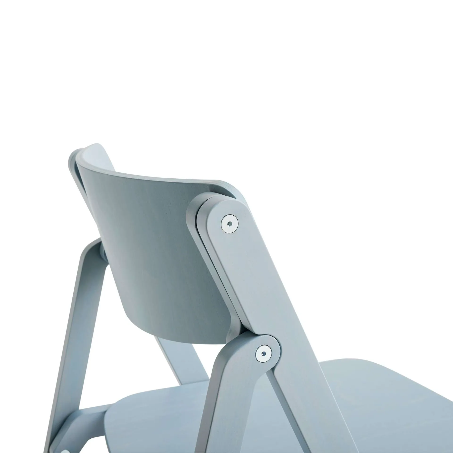 Backflip Chair Stuhl, Cloud blue lackierte Buche HAY
